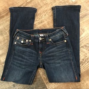 True Religion boot cut jeans size 27 dark wash